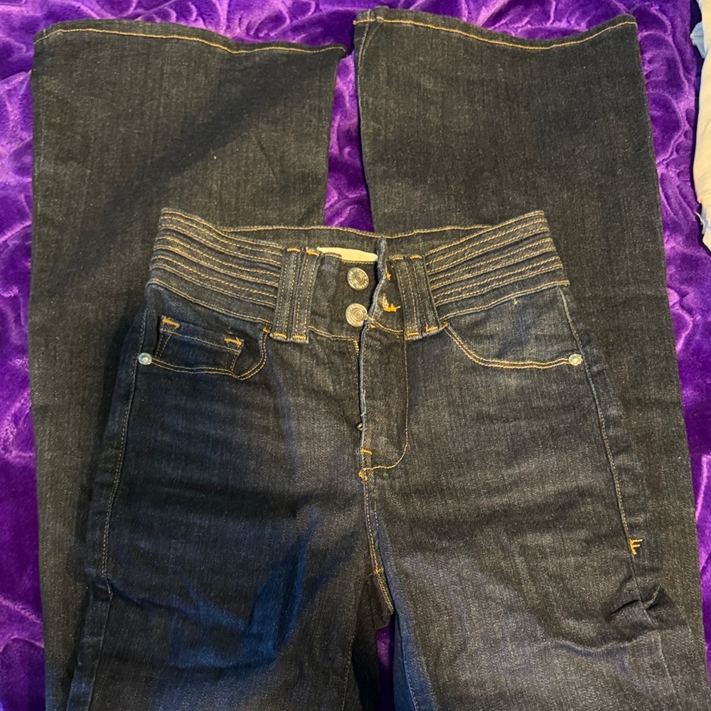 Frame Denim Dark Blue Flare Jeans